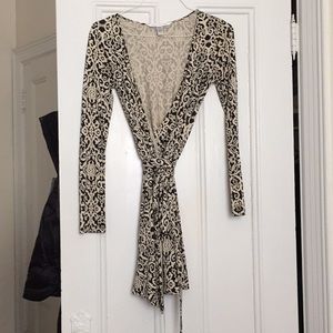 Diane Von Furstenberg DVF Silk Wrap Dress